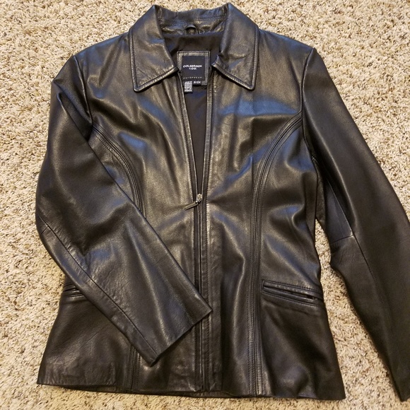 Black Leather Blazer - Picture 1 of 7